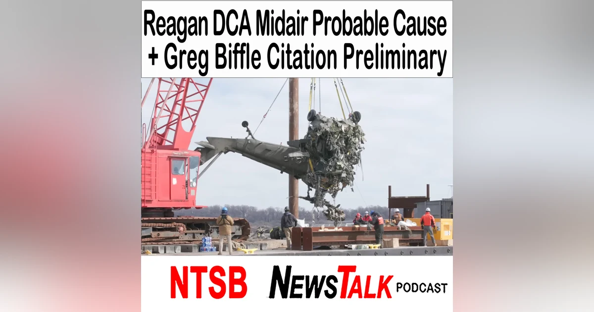 Reagan National (DCA) Midair Collision Probable Cause + Greg Biffle Citation 550 Preliminary Report