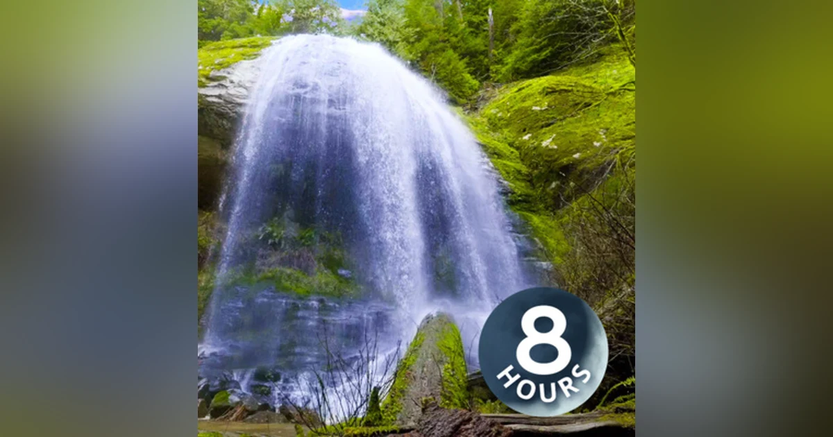 Chill Out by Forest Waterfall 8 Hours I Water Sounds for Sleep and Relaxation