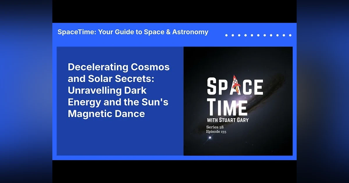 Decelerating Cosmos and Solar Secrets: Unravelling Dark Energy and the Sun’s Magnetic Dance