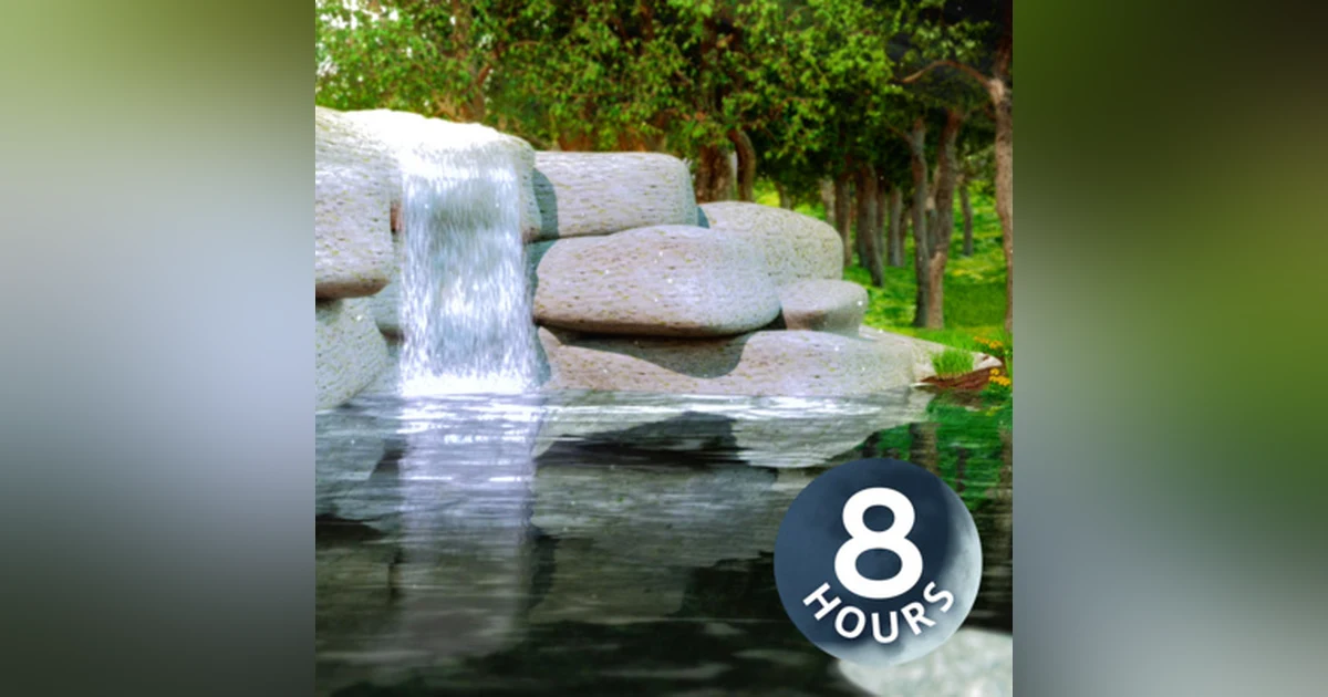 Sound of a Waterfall 8 Hours | Peaceful Water Sounds White Noise for Sleeping or Studying