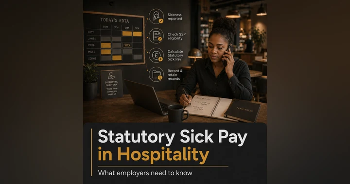 image for Statutory Sick Pay in Hospitality: What Employers Need to Know