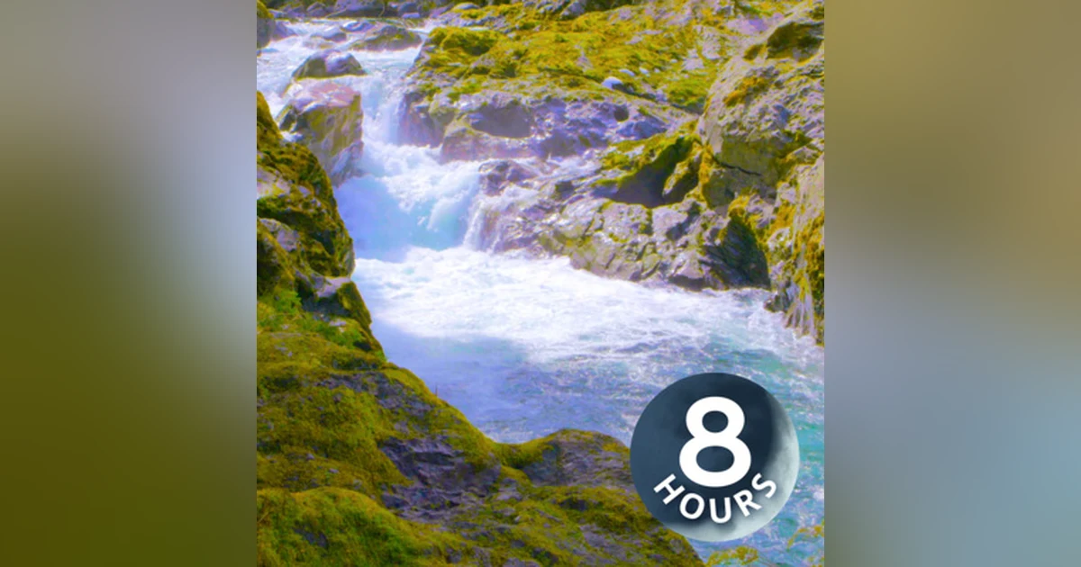 Waterfall Sounds for Sleeping + River White Noise (8 Hours)