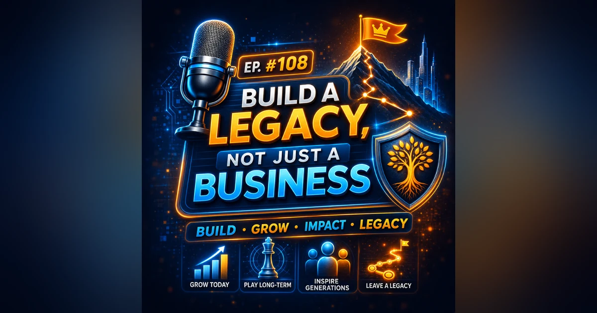 #108 Build a Legacy, Not Just a Business – The Entrepreneur's Long-Term Success Blueprint