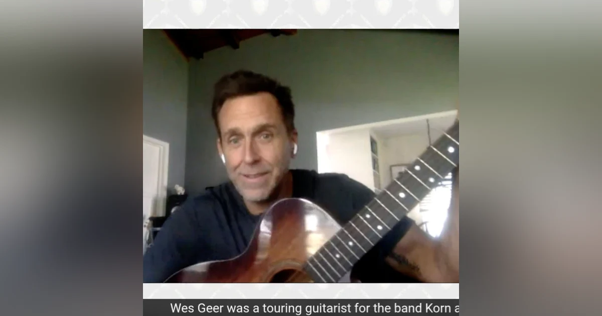 Wes Geer guitarist for Korn and founder Rock To Recovery