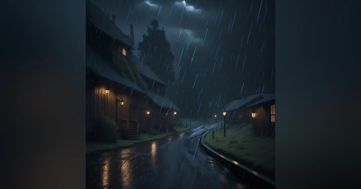 Heavy Rain and Thunder in the Country  Soothing Nature Sounds for Sleep and Relaxation