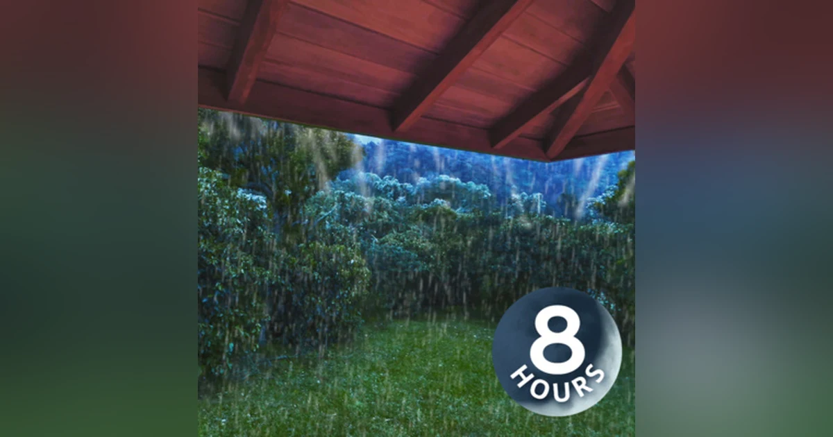 Rain on Roof Sounds for Sleep | Natural White Noise in Costa Rica Jungle 8 Hours