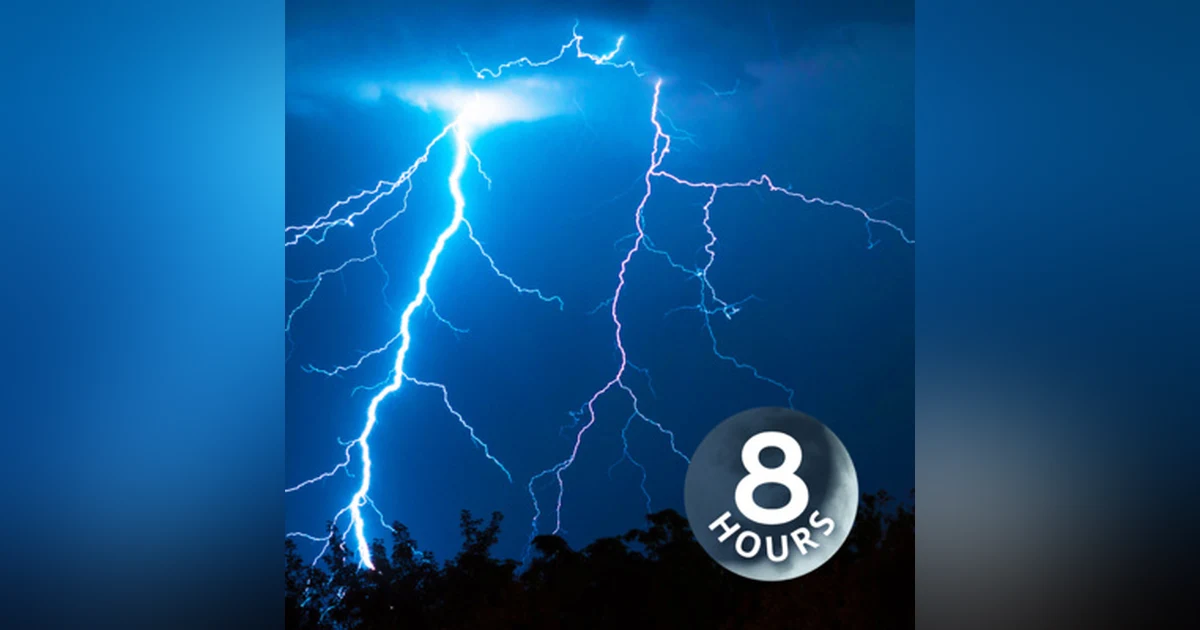 Thunder with Rain Sounds on Roof 8 hours | Sleep, Study or Relax to White Noise