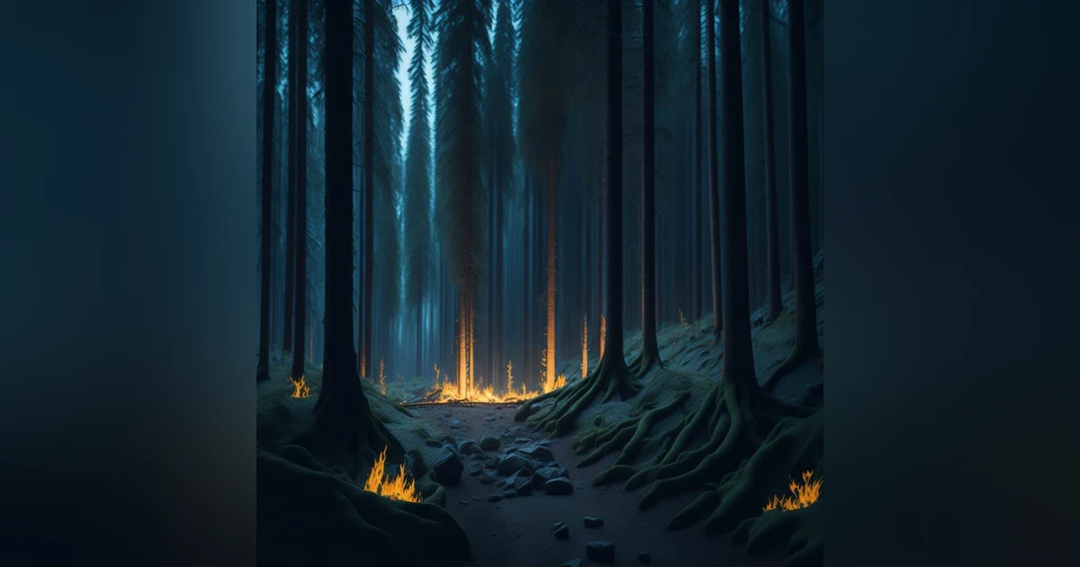 8 Hours of Relaxing Forest Ambience and Crackling Flames