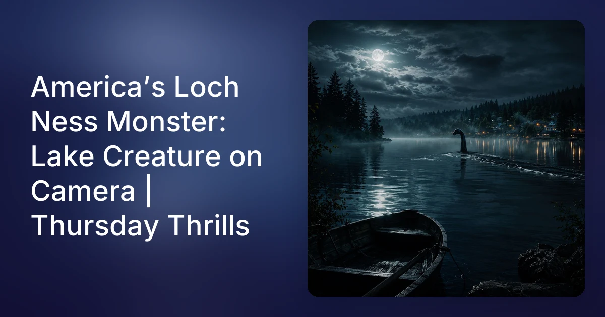 Photo Champ Champ Lake Monster: Lake Champlain Creature Caught on Camera