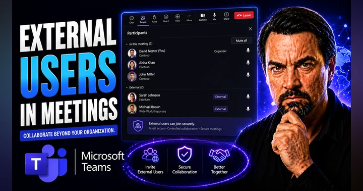 image for External Users In Teams Meetings Guide