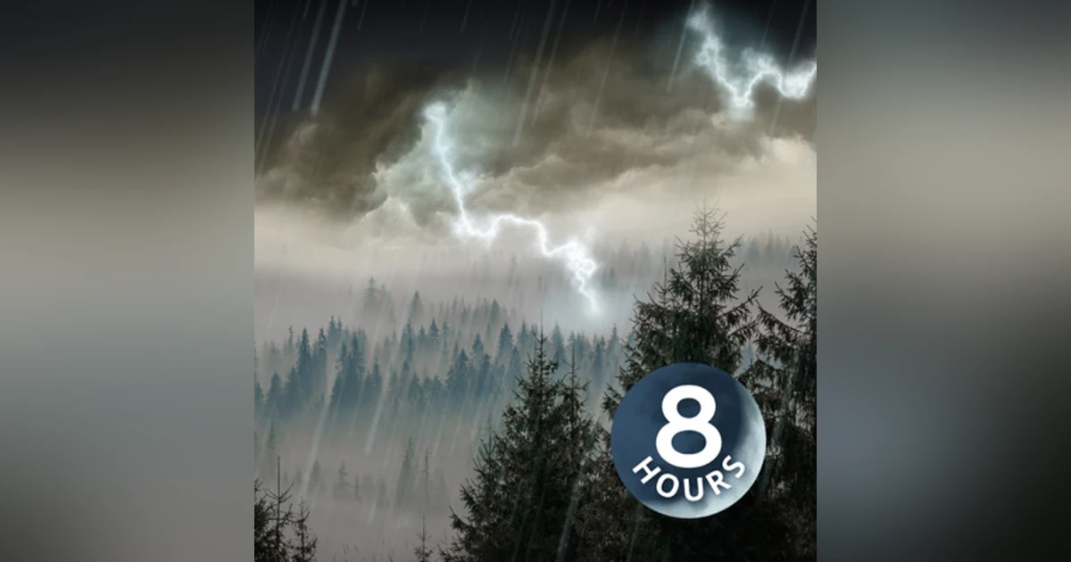 Rain & Thunder 8 Hours | Rainstorm Sounds for Sleep, Studying or Relaxation | Nature White Noise