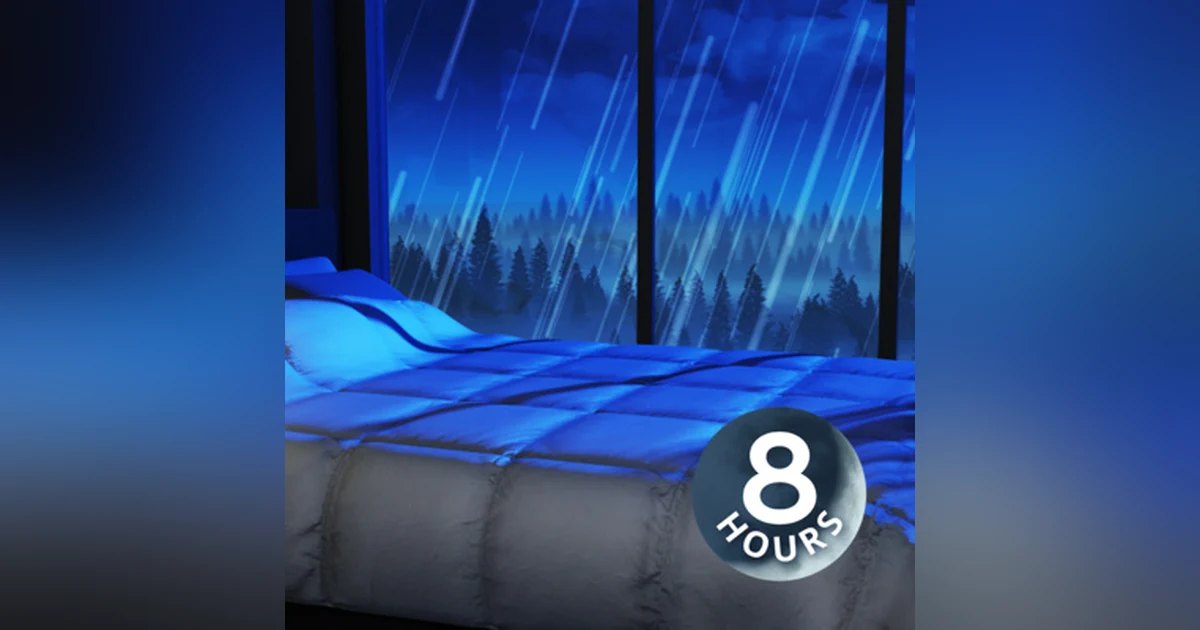 Sleep Sounds Rain No Thunder I Rainstorm White Noise 8 Hours