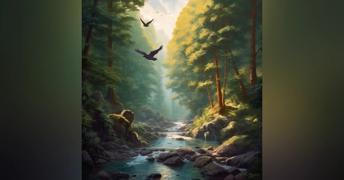Calm Down and Relax with 8 Hours of River Forest Birdsong