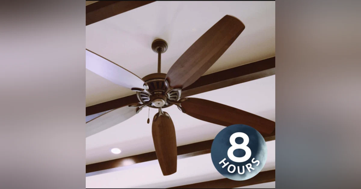 Ceiling Fan Noise for Sleeping or Studying | 8 Hours