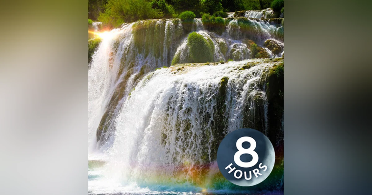 Waterfall Sounds for Sleep, Studying or Focus 8 Hours | White Noise