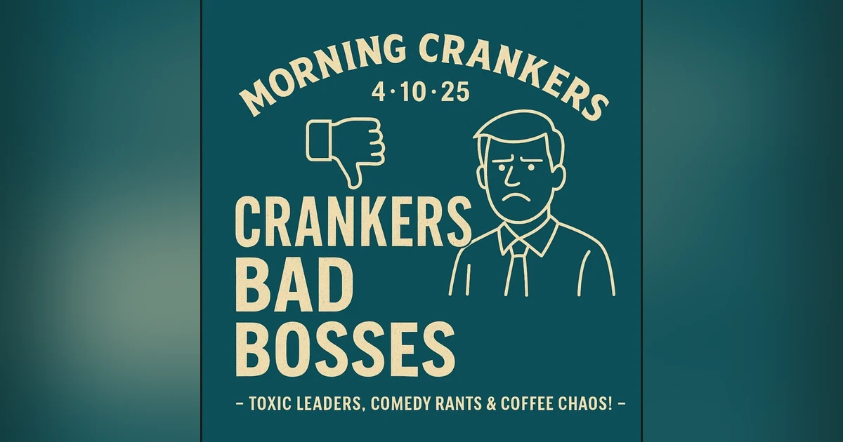 "Crankers Bad Bosses – Toxic Leaders, Comedy Rants & Coffee Chaos!"