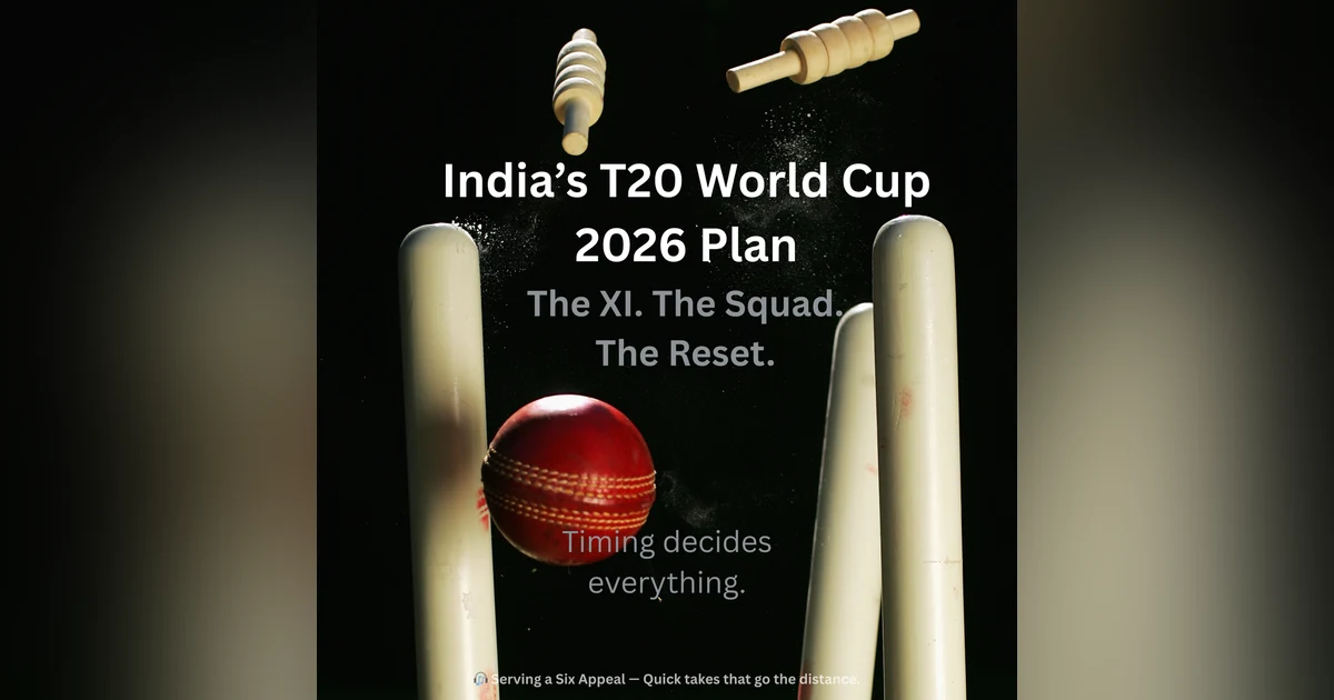 India’s T20 World Cup 2026 Plan: The XI, the Squad & the Reset After February