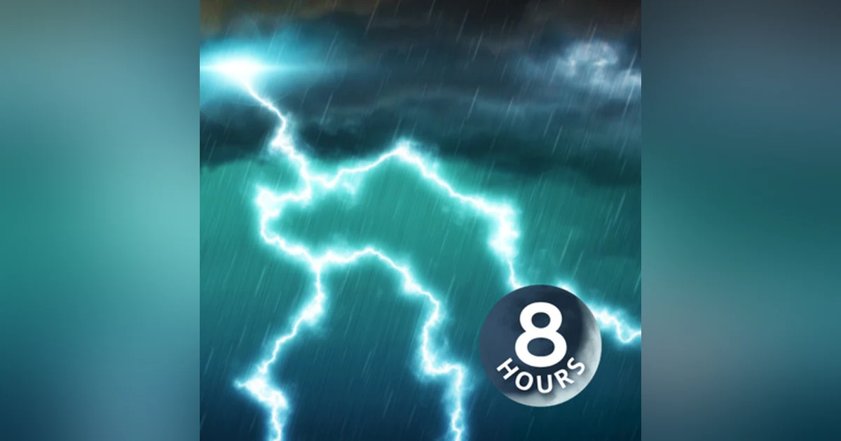 Grand Thunderstorm 8 Hours | Rain and Thunder White Noise for Sleep, Studying or Focus