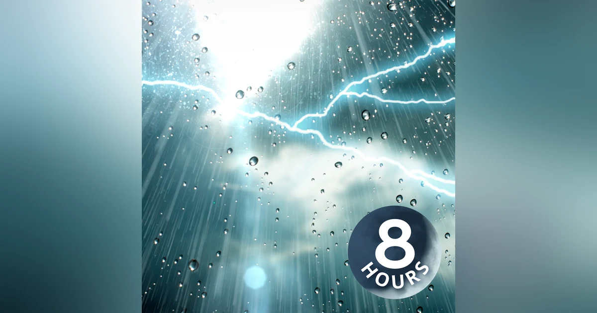 Thunder and Rain Sleep Sounds White Noise 8 Hours | Fall Asleep & Stay Asleep