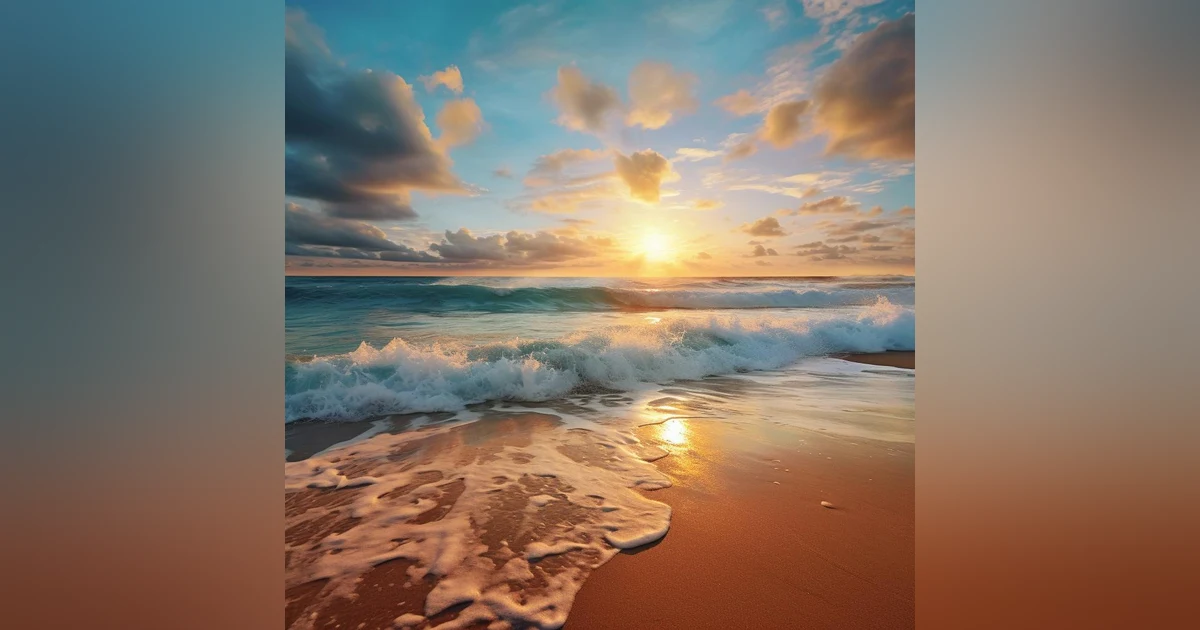Meditative Beach Waves: Coastal Bliss for Stress Reduction and Focus