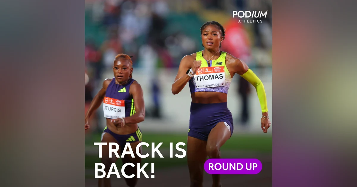 Round-Up | Gabby Thomas form, Allyson Felix's comeback, World Relays preview and Molly Palmer catch-up