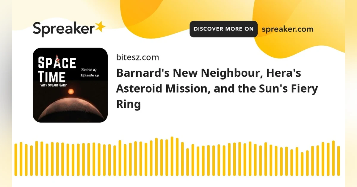 Barnard’s New Neighbour, Hera’s Asteroid Mission, and the Sun’s Fiery Ring