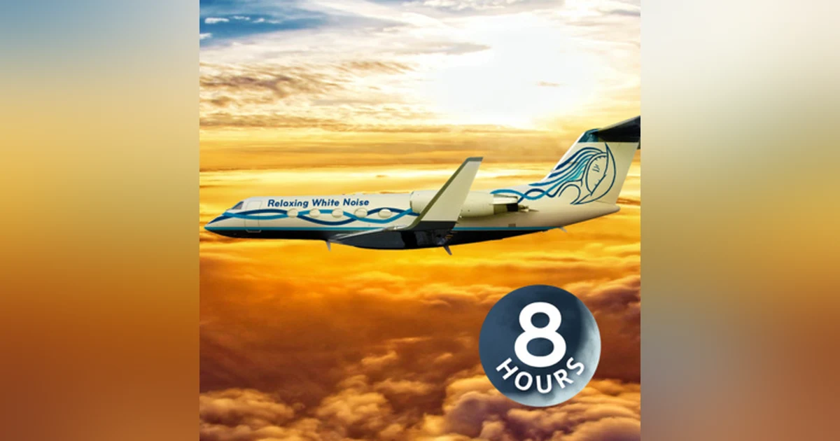 Private Jet White Noise 8 Hours | Focus, Study or Sleep with Airplane Sounds