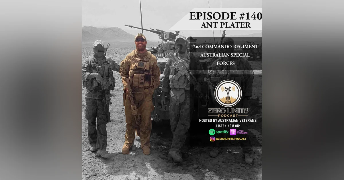 Ep. 140 Ant Plater 2nd Commando Regiment Warrant Officer Australian Special Forces