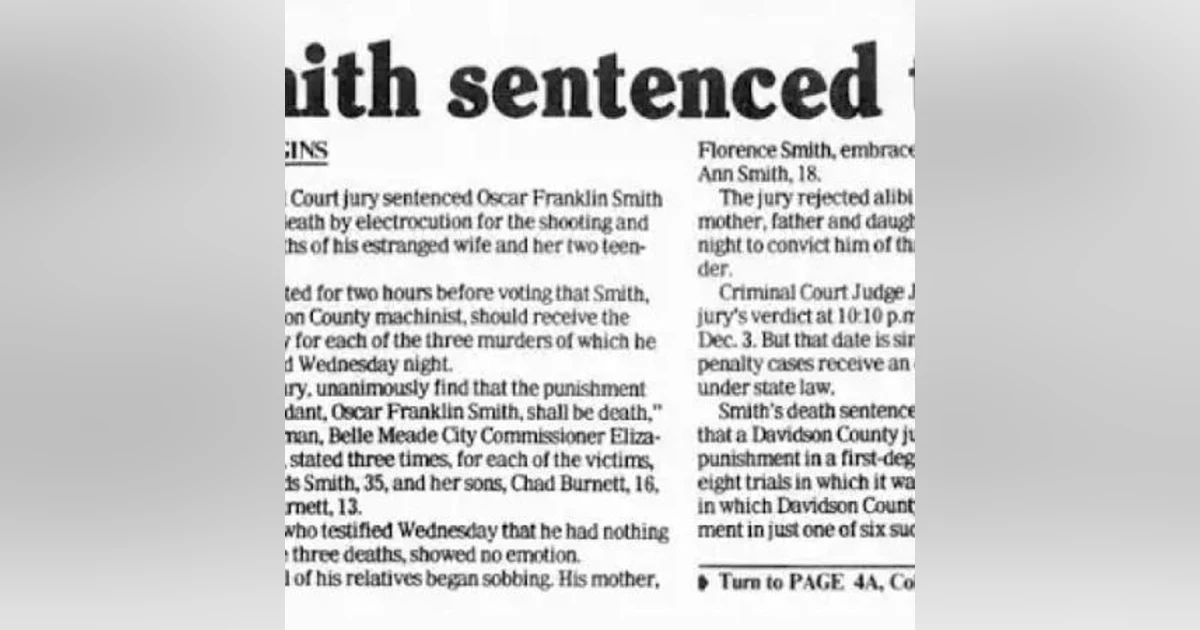Jailhouse interview with Tennessee death row inmate Oscar Smith