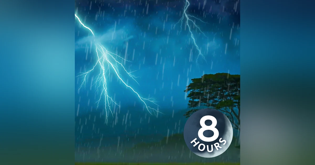 Sleep Soundly with Thunder & Rain | 8 Hours