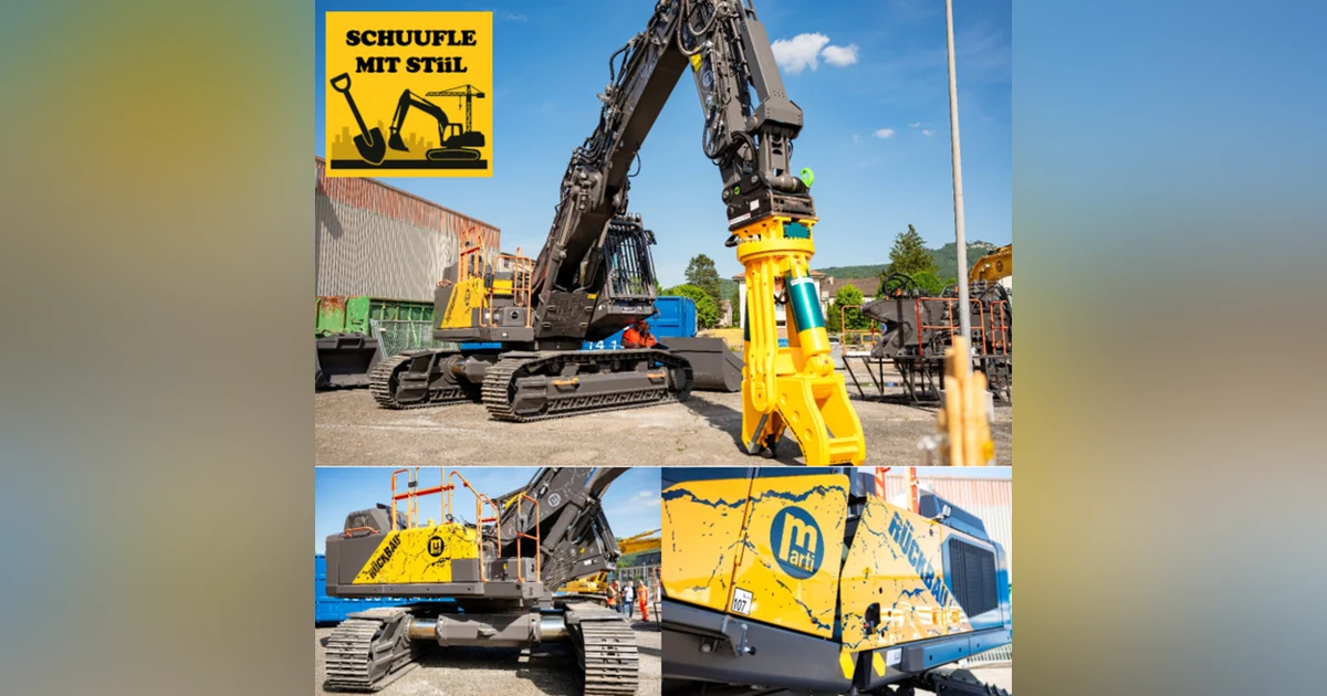 14. Der neui Bagger isch do