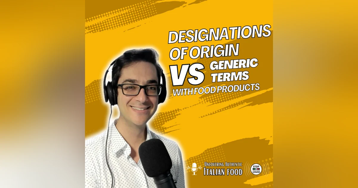 Designations of origin vs generic terms with food products