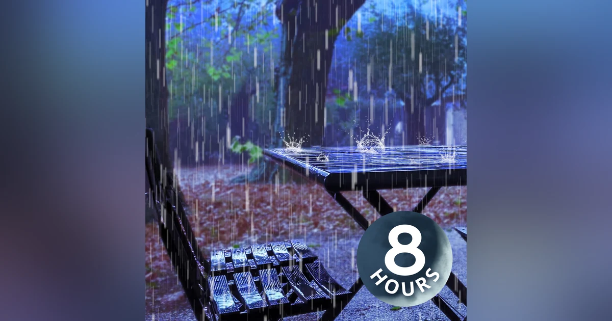 Heavy Rain White Noise for Sleeping | 8 Hours