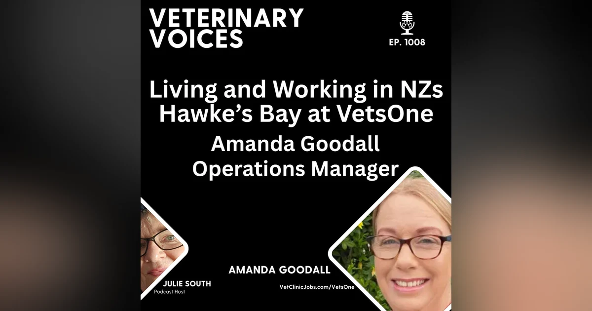 Vet Clinic Employer of Choice: VetsOne - Hawke's Bay NZ - Amanda - Operations Manager | ep.1008