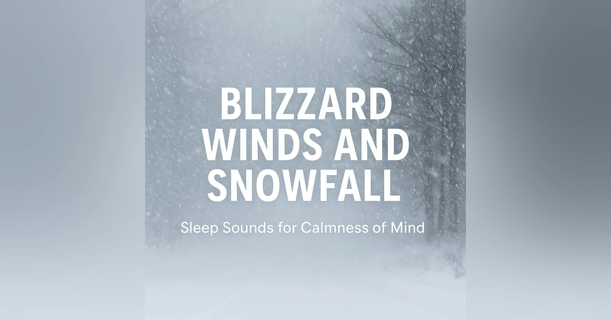 Blizzard Winds and Snowfall for Relaxation | Sleep Sounds for Calmness of Mind