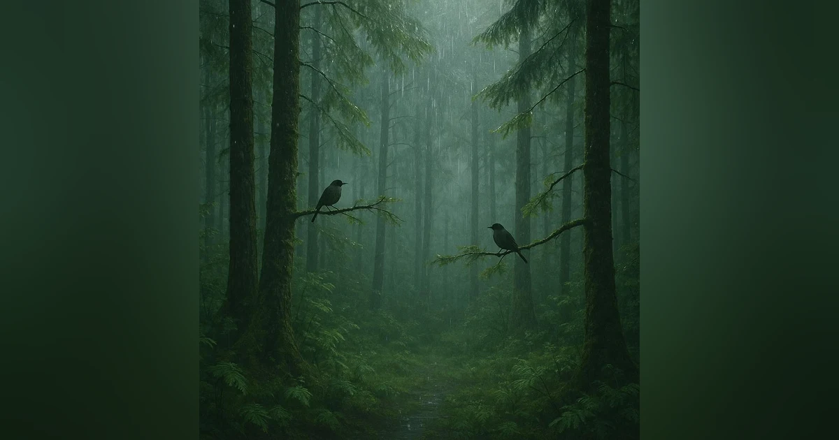 Rain in the Woods with Birds | Peaceful Nature Sounds for Sleep, Meditation, and Relaxation