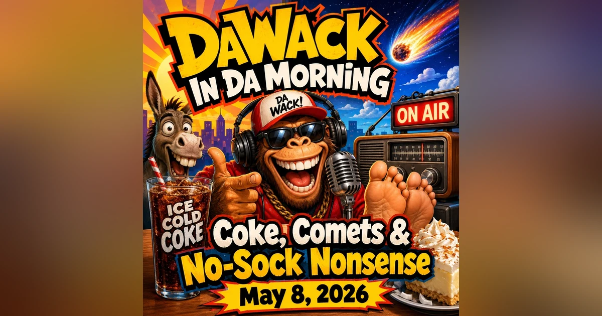 5 8 26 Coke, Comets & No-Sock Nonsense