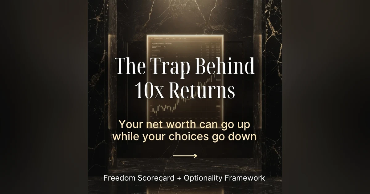 The Trap Behind 10x Returns: Why Big Wins Still Don’t Set You Free