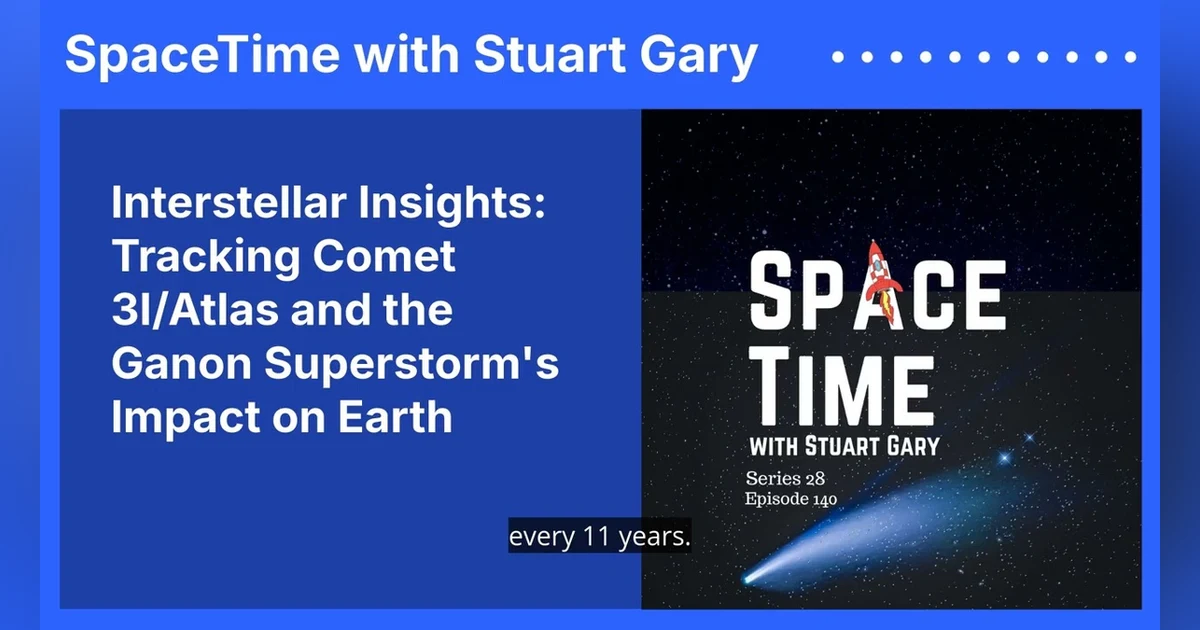 Interstellar Insights: Tracking Comet 3I/Atlas and the Ganon Superstorm’s Impact on Earth