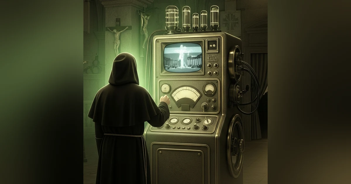 Vatican Secrets & The Machine: A Cloaked Priest, a Flickering Crucifixion, and Forbidden Tech