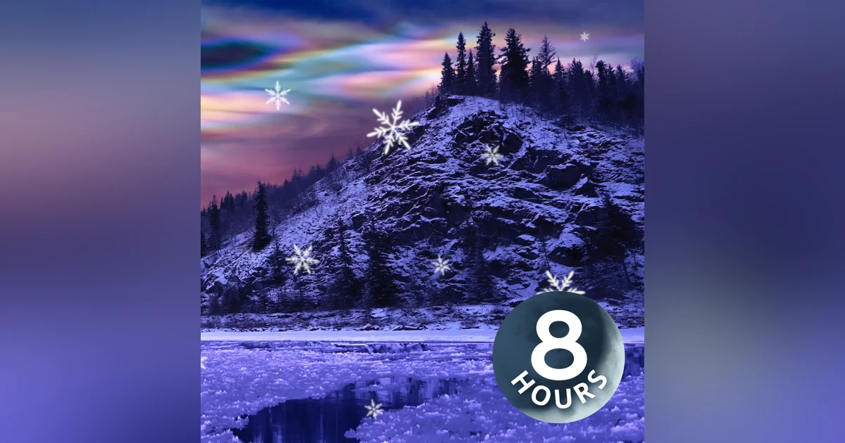 Sleep White Noise in Winter Wonderland! | 8 Hour White Noise for Sleeping