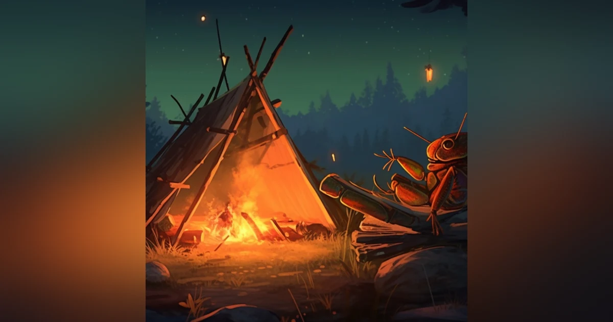 10 Hours of Relaxing Campfire and Crickets Sounds for a Good Night's Sleep