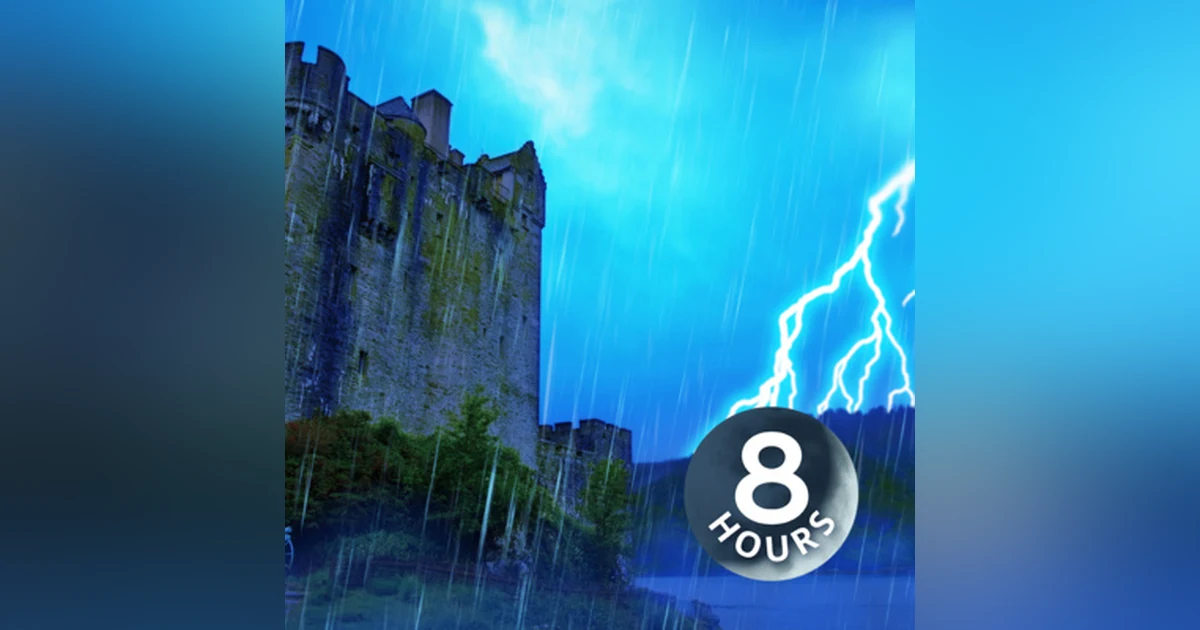 Thunder and Rain Sounds for Sleeping I Storm White Noise 8 Hours