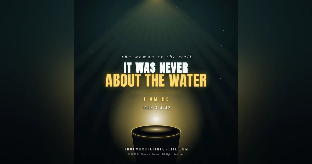 "It Was Never About the Water" I Am HE!