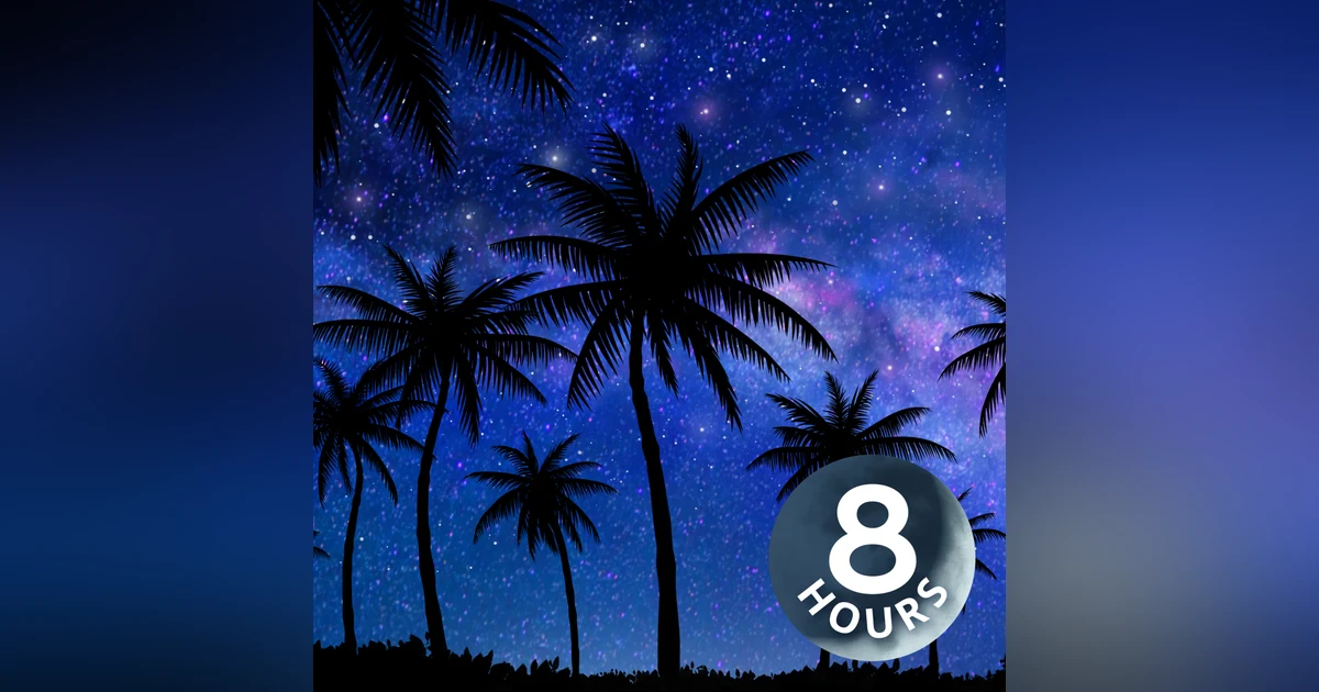 White Noise Sleeping Sounds | 8 Hour Starry Night in Palm Springs