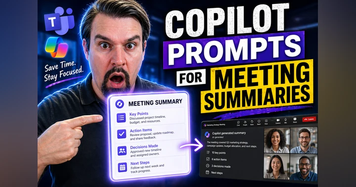 image for Copilot Prompts for Meeting Summaries
