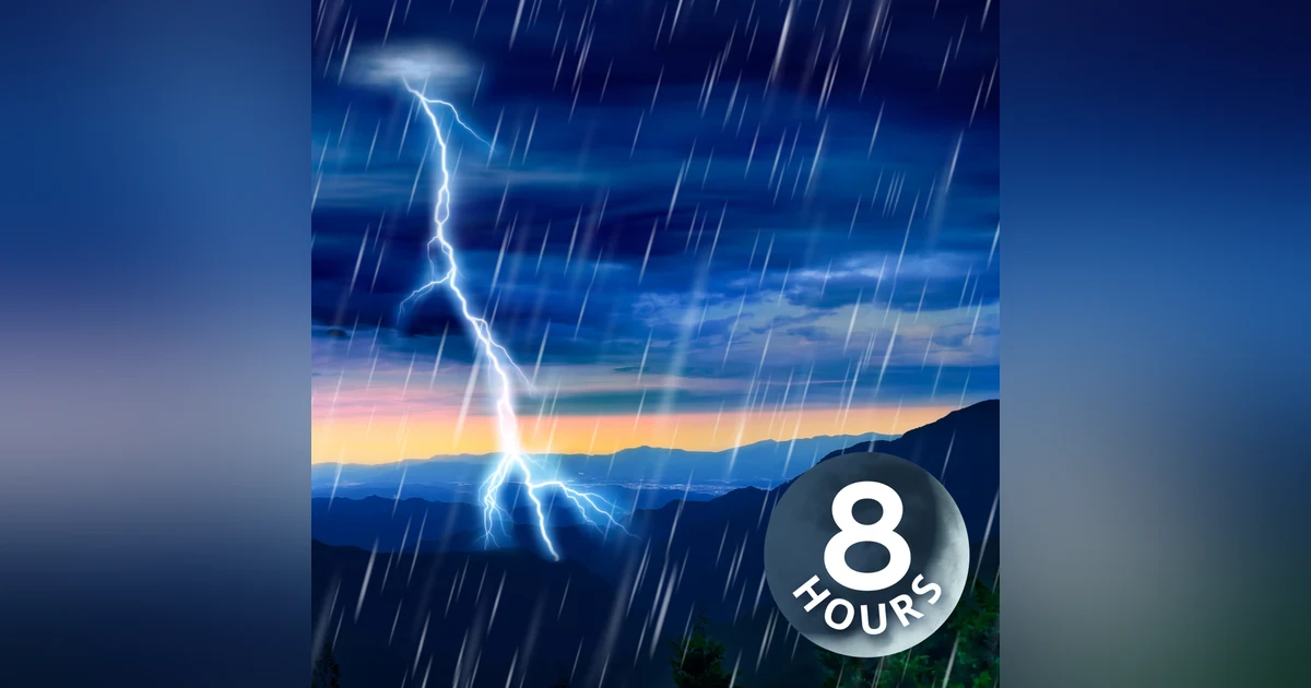 Sleep to Thunder & Rain | 8 Hour Thunderstorm Sounds for Sleeping