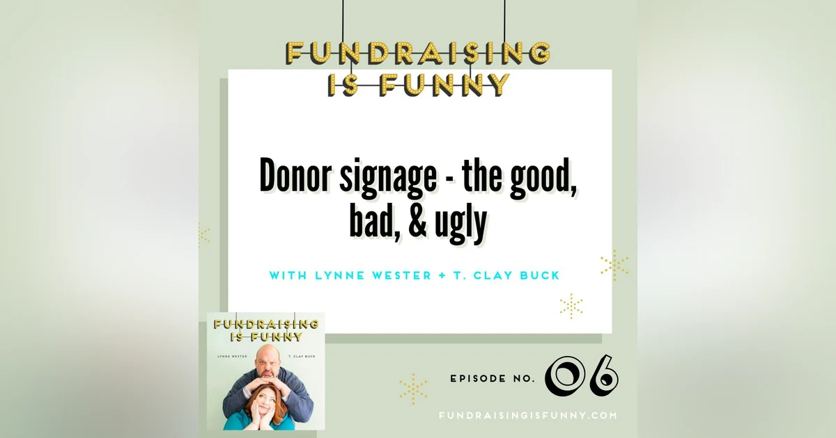 Donor signage - the good, bad, ugly 👍👎🧟