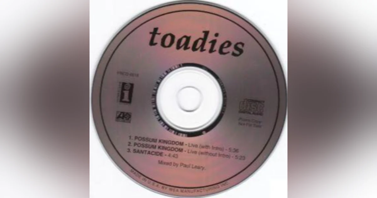 Toadies - Possums Kingdom