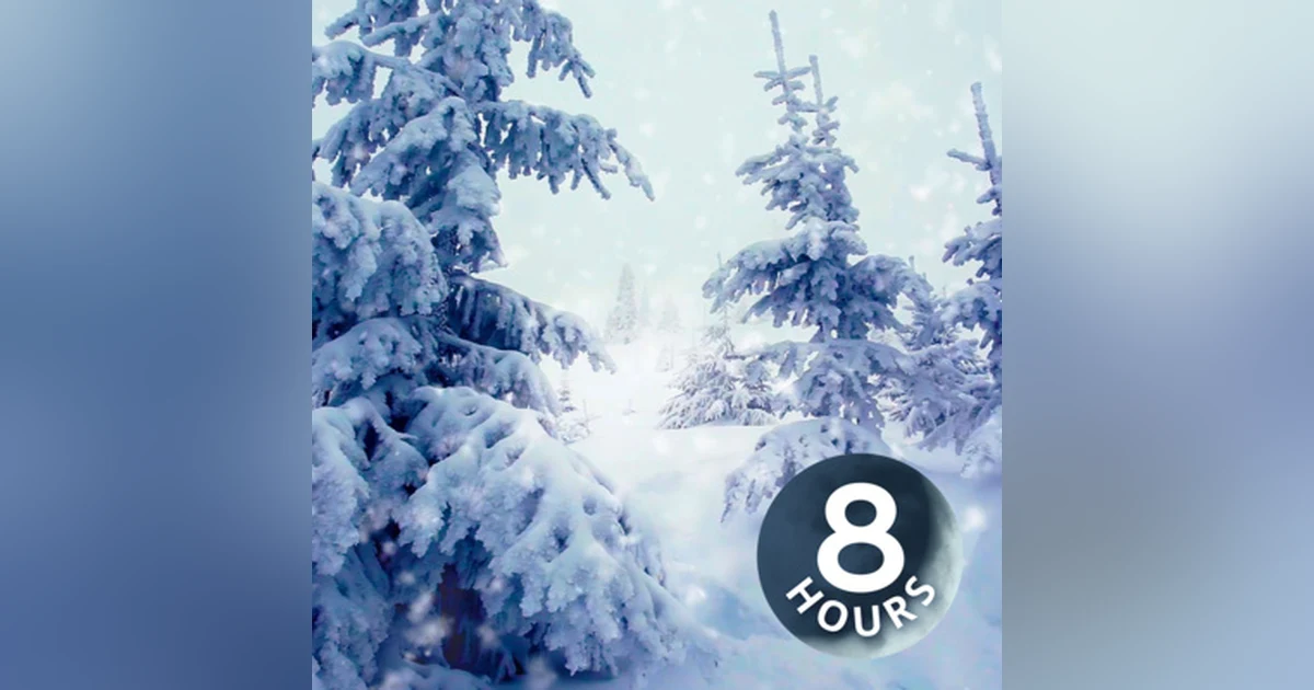 Winter Storm White Noise 8 Hours | Sleep, Study or Focus with Wind & Snowstorm Sounds